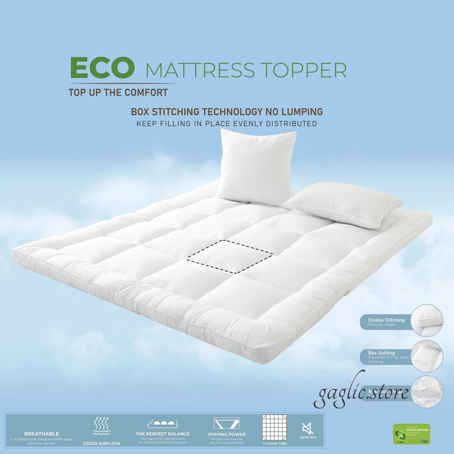 Luxury 10cm / 4Inch Thick Mattress Topper | Ultra Soft, Breathable & Supportive | Hotel Comfort for UK Beds
