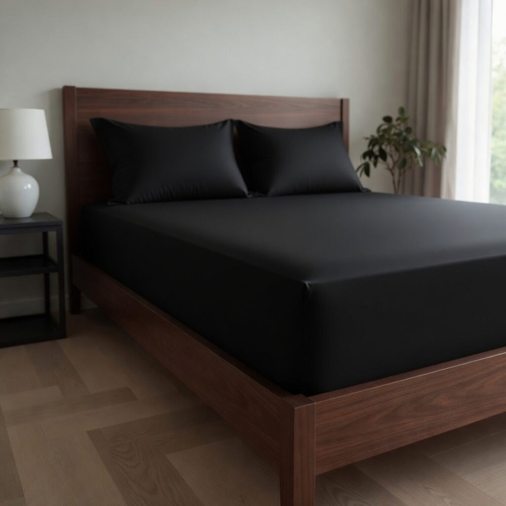 Extra Deep Fitted Sheet 40cm | Ultra Soft, Wrinkle-Free, Perfect Fit for Thick Mattress (UK Size)
