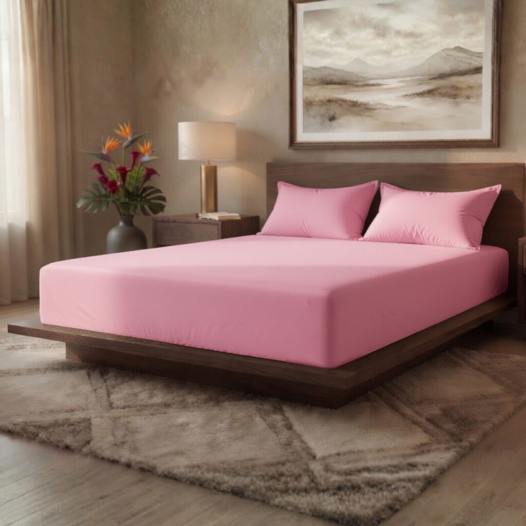 Luxury Fitted Sheet 11" Deep Pocket (28 cm) | Soft, Breathable, Wrinkle-Free Bedding for All Mattresses