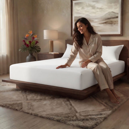 Luxury Fitted Sheet 11" Deep Pocket (28 cm) | Soft, Breathable, Wrinkle-Free Bedding for All Mattresses