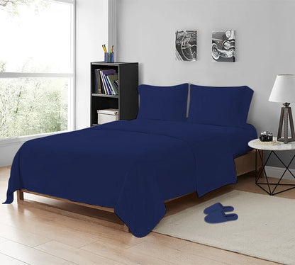 Premium 200 Thread Count Cotton Flat Sheets | Soft Breathable Luxury Bedding UK