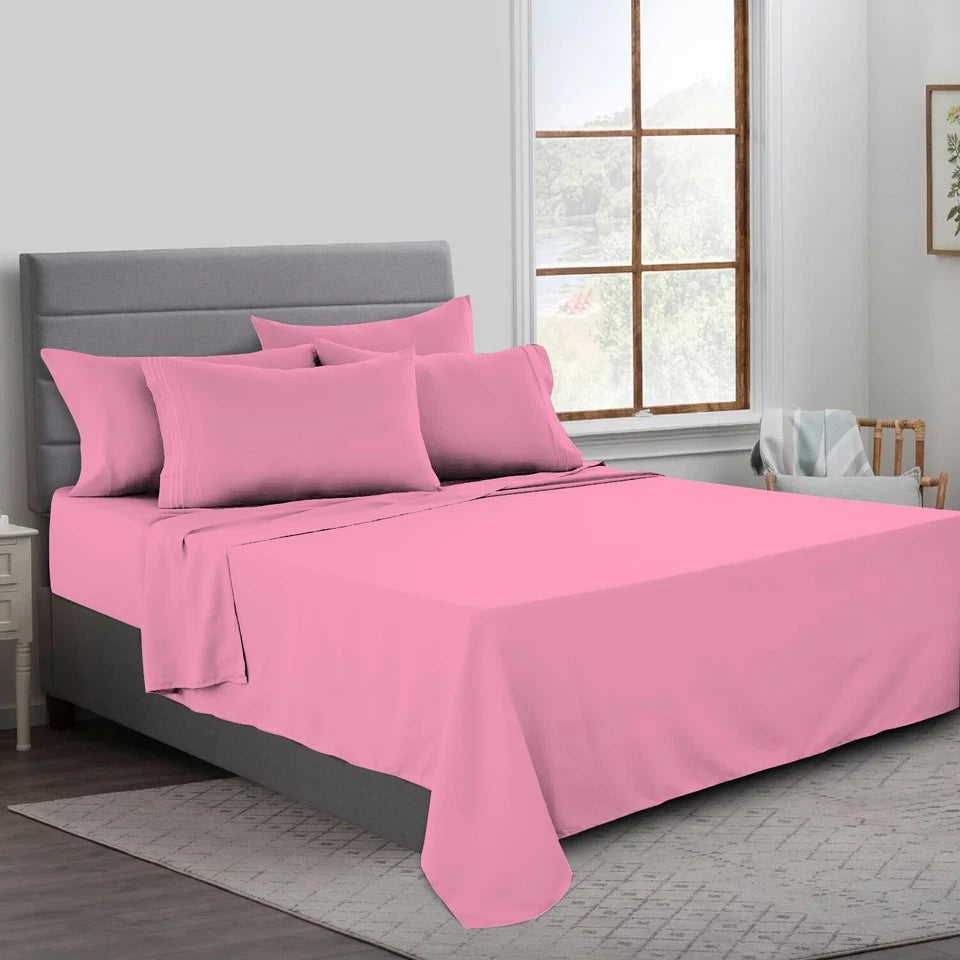 Premium 200 Thread Count Cotton Flat Sheets | Soft Breathable Luxury Bedding UK