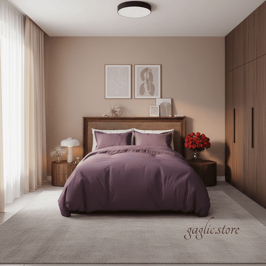 Purple Duvet Full Room View