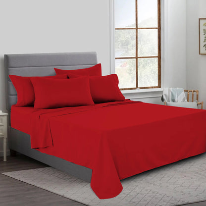 Premium 200 Thread Count Cotton Flat Sheets | Soft Breathable Luxury Bedding UK