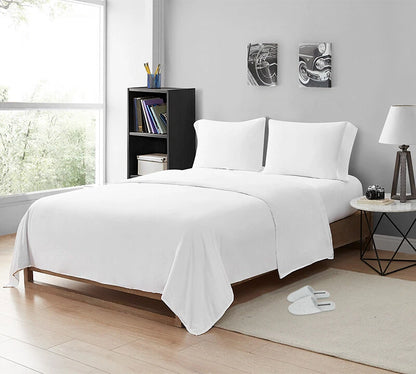 Premium 200 Thread Count Cotton Flat Sheets | Soft Breathable Luxury Bedding UK