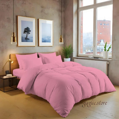 Luxury 200TC Cotton Duvet Cover Set Soft Breathable Hotel Quality Bedding UK Sizes