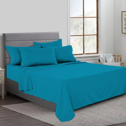 Premium 200 Thread Count Cotton Flat Sheets | Soft Breathable Luxury Bedding UK