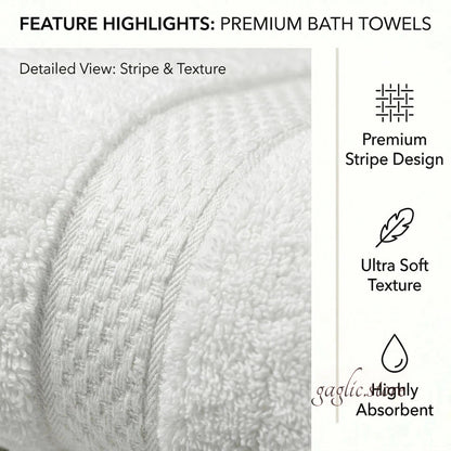 Extra Large Jumbo Bath Sheets & Towels Sets 500GSM, 100% Egyptian Cotton