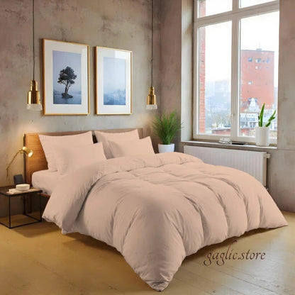 Luxury 200TC Cotton Duvet Cover Set Soft Breathable Hotel Quality Bedding UK Sizes