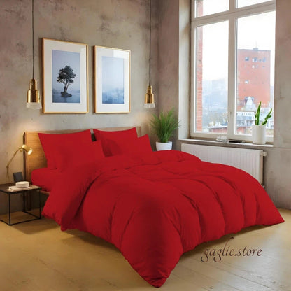 Luxury 200TC Cotton Duvet Cover Set Soft Breathable Hotel Quality Bedding UK Sizes