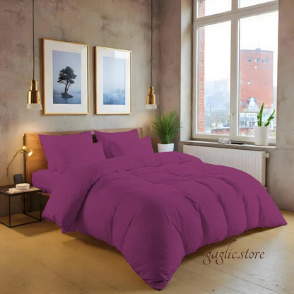 Luxury 200TC Cotton Duvet Cover Set Soft Breathable Hotel Quality Bedding UK Sizes