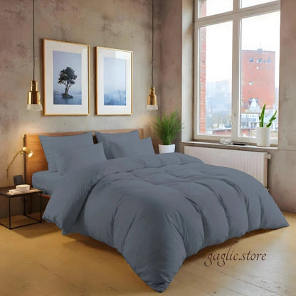 Luxury 200TC Cotton Duvet Cover Set Soft Breathable Hotel Quality Bedding UK Sizes