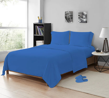 Premium 200 Thread Count Cotton Flat Sheets | Soft Breathable Luxury Bedding UK