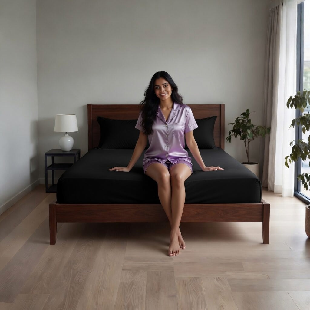 Extra Deep Fitted Sheet 40cm | Ultra Soft, Wrinkle-Free, Perfect Fit for Thick Mattress (UK Size)