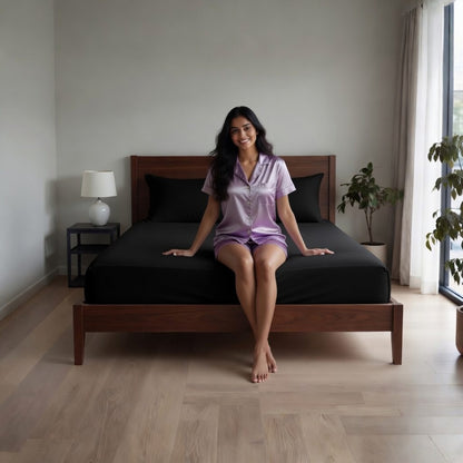 Extra Deep Fitted Sheet 40cm | Ultra Soft, Wrinkle-Free, Perfect Fit for Thick Mattress (UK Size)