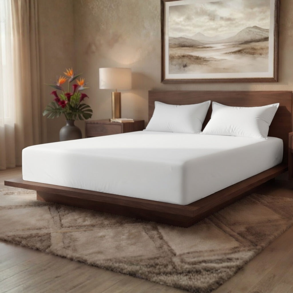 Luxury Fitted Sheet 11" Deep Pocket (28 cm) | Soft, Breathable, Wrinkle-Free Bedding for All Mattresses