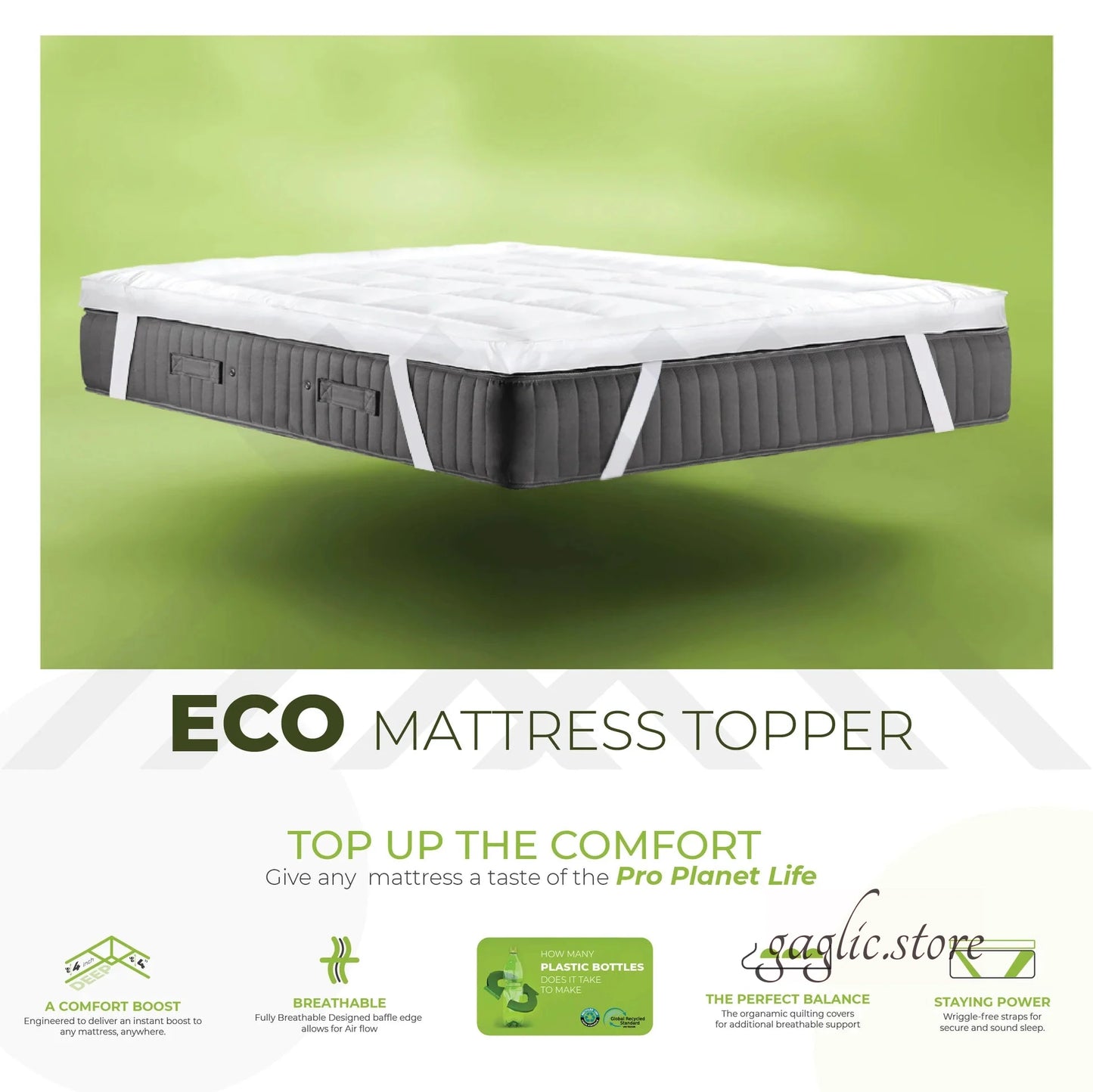 Luxury 10cm / 4Inch Thick Mattress Topper | Ultra Soft, Breathable & Supportive | Hotel Comfort for UK Beds
